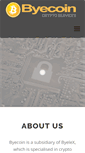 Mobile Screenshot of byecoin.com